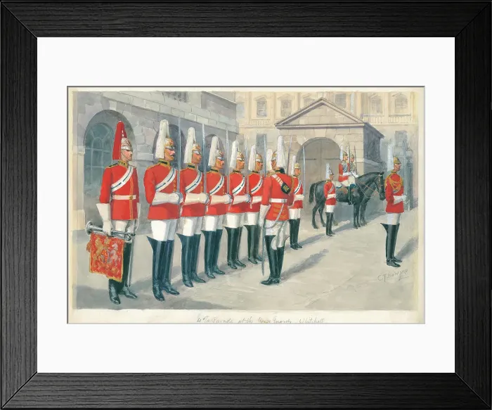 Framed Print : 4 O'Clock Parade at Horse Guards, Whitehall Framed Print : 4 O'Clock Parade at Horse Guards, Whitehall