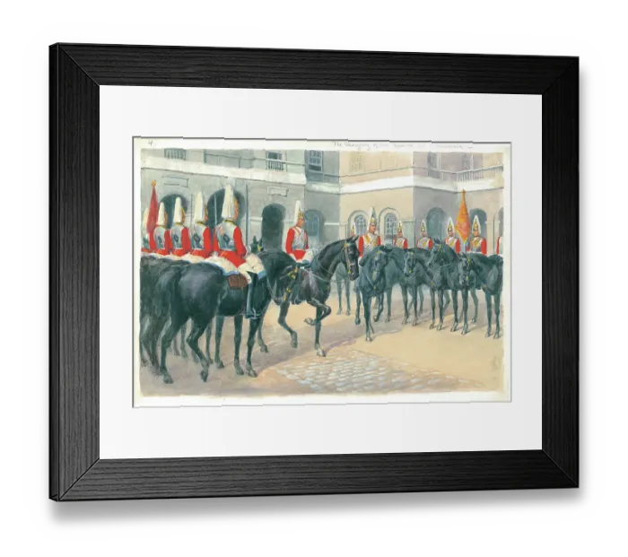 Framed Print : Changing of the Guard at Horse Guards, Whitehall Framed Print : Changing of the Guard at Horse Guards, Whitehall