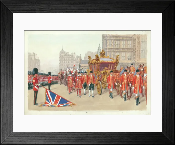 Framed Print : State Opening of Parliament Arrival the Royal Framed Print : State Opening of Parliament Arrival the Royal