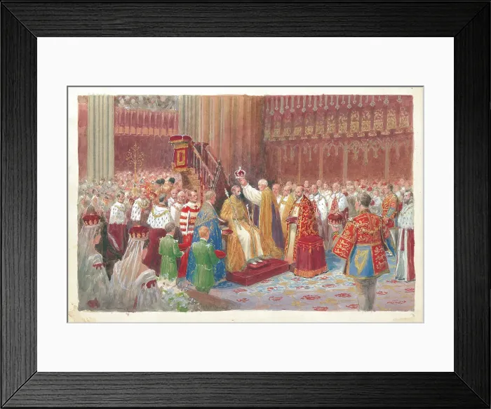 Framed Print : The Coronation of King George V Framed Print : The Coronation of King George V