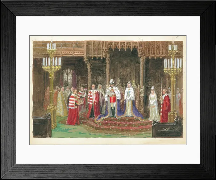 Framed Print : The State Opening of Parliamanet Framed Print : The State Opening of Parliamanet