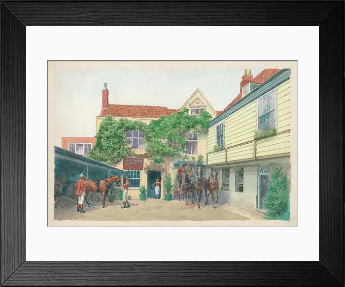 Framed Print : Coaching scene Framed Print : Coaching scene