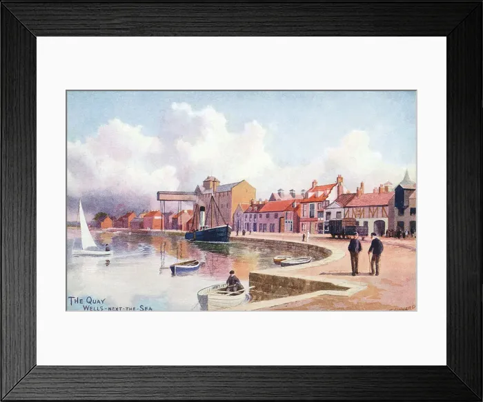 Framed Print : The Quay, Wells-next-the-Sea, Norfolk Framed Print : The Quay, Wells-next-the-Sea, Norfolk