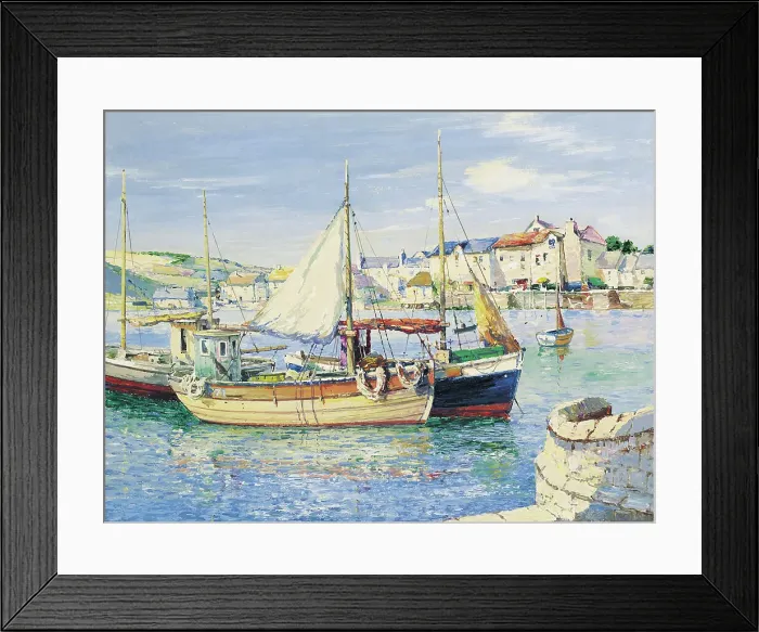 Framed Print : West country Harbour Framed Print : West country Harbour