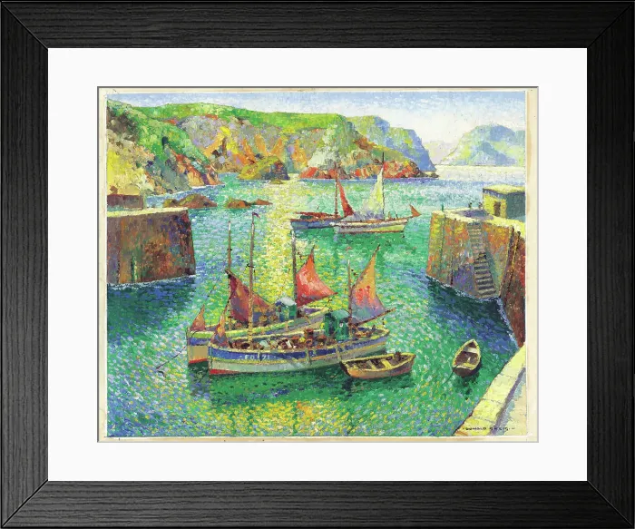 Framed Print : Mullion Cove, Cornwall Framed Print : Mullion Cove, Cornwall