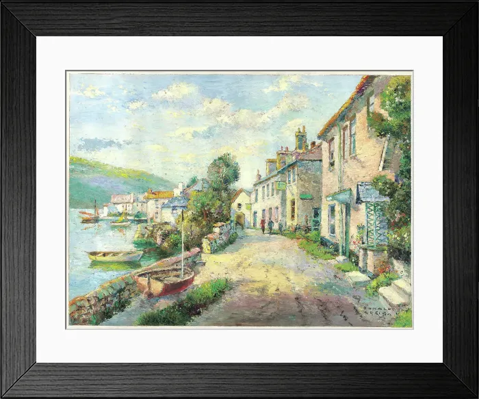 Framed Print : Newton Ferrers Devon Landscape scene England Framed Print : Newton Ferrers Devon Landscape scene England