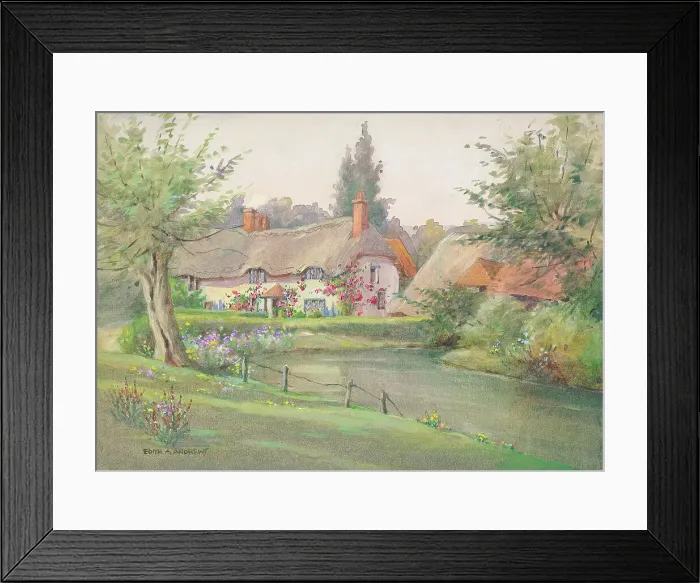 Framed Print : A Berkshire Farm - Gardens Framed Print : A Berkshire Farm - Gardens