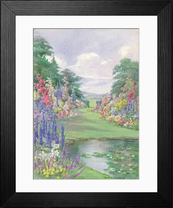 Framed Print : A Summer Garden - Gardens Framed Print : A Summer Garden - Gardens