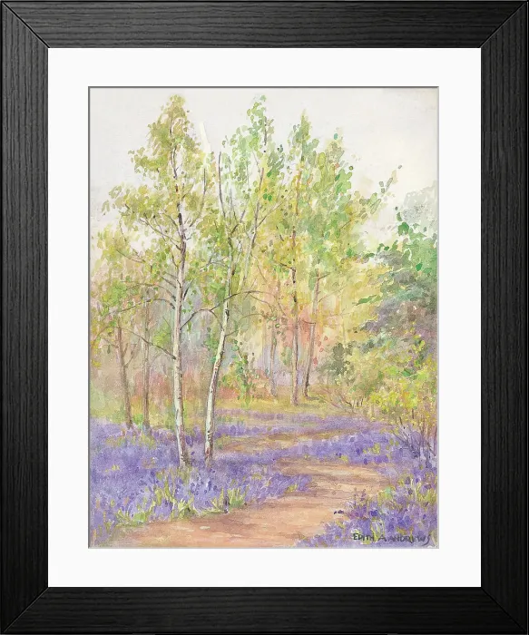 Framed Print : Bluebell Wood - Gardens Framed Print : Bluebell Wood - Gardens