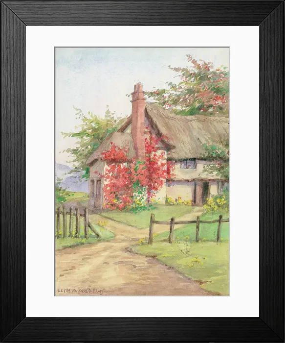 Framed Print : Cottage - Gardens Framed Print : Cottage - Gardens