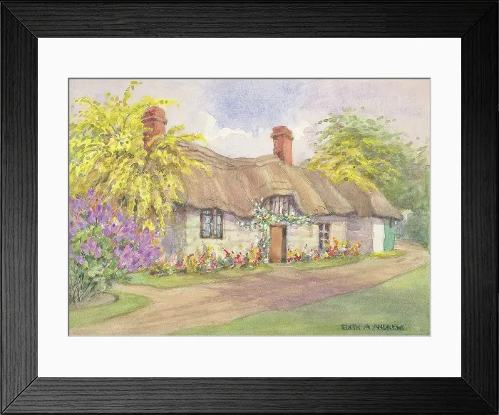 Framed Print : Cottage - Gardens Framed Print : Cottage - Gardens