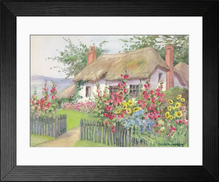 Framed Print : Cottage - Gardens Framed Print : Cottage - Gardens