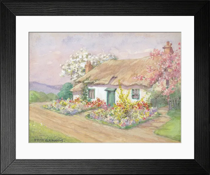 Framed Print : Cottage - Gardens Framed Print : Cottage - Gardens