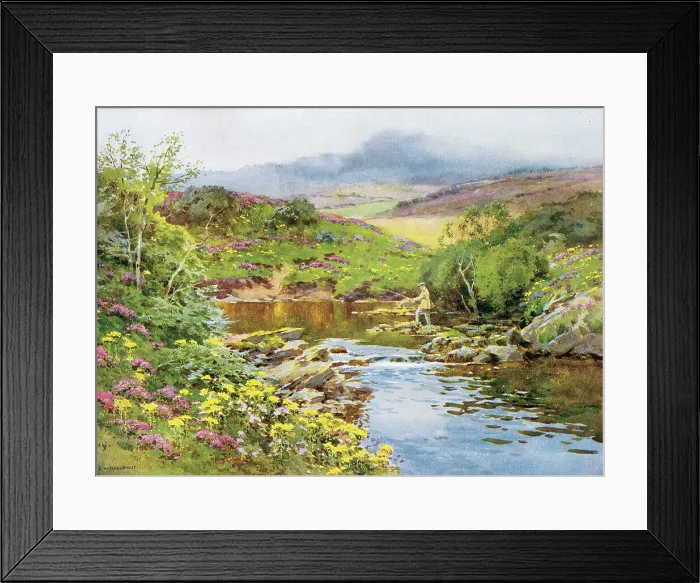 Framed Print : Fly fishing in Glen Lussa Framed Print : Fly fishing in Glen Lussa