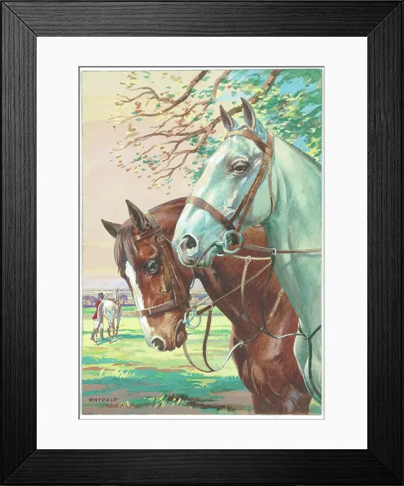 Framed Print : Horses Watercolour painting Ernest Whydale Framed Print : Horses Watercolour painting Ernest Whydale