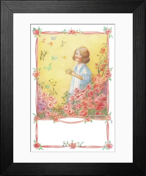 Framed Print : Children (Months of the Year - Painting) Framed Print : Children (Months of the Year - Painting)