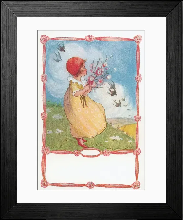 Framed Print : Children (Months of the Year - Painting) Framed Print : Children (Months of the Year - Painting)