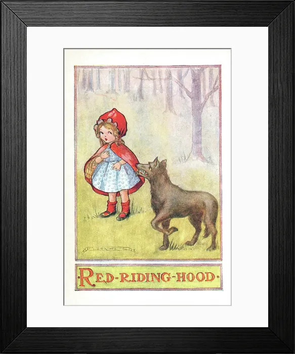 Framed Print : Red Riding Hood Framed Print : Red Riding Hood