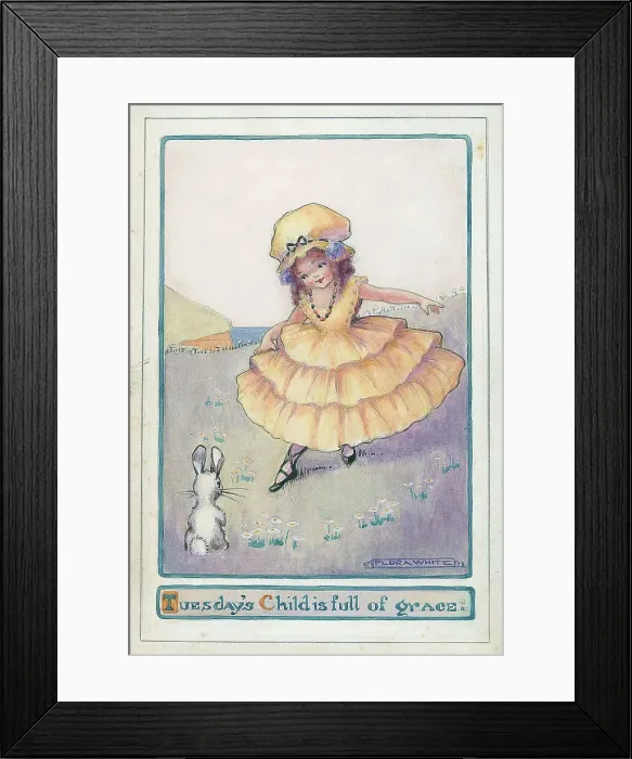 Framed Print : Children's design - Tuesday's child ? Framed Print : Children's design - Tuesday's child ?
