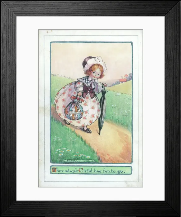 Framed Print : Children's design - Thursday's child Framed Print : Children's design - Thursday's child
