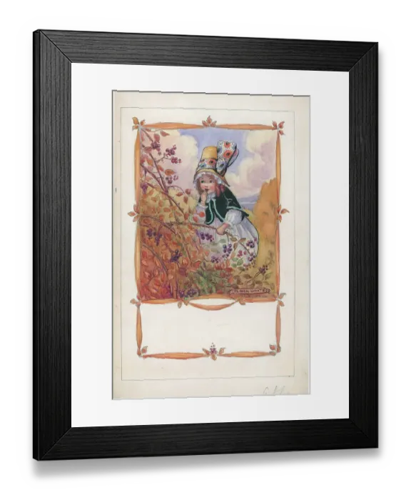 Framed Print : Children (Months of the Year - Painting) Framed Print : Children (Months of the Year - Painting)