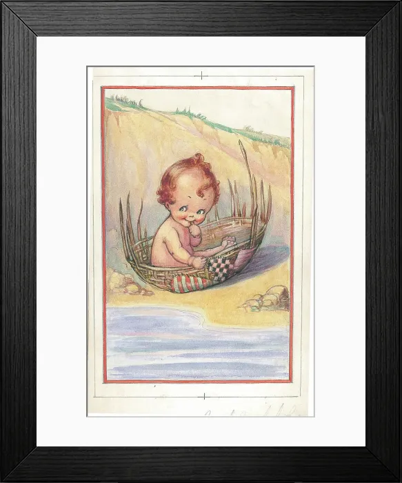 Framed Print : Children's - beach activities, bathing, fishing Framed Print : Children's - beach activities, bathing, fishing