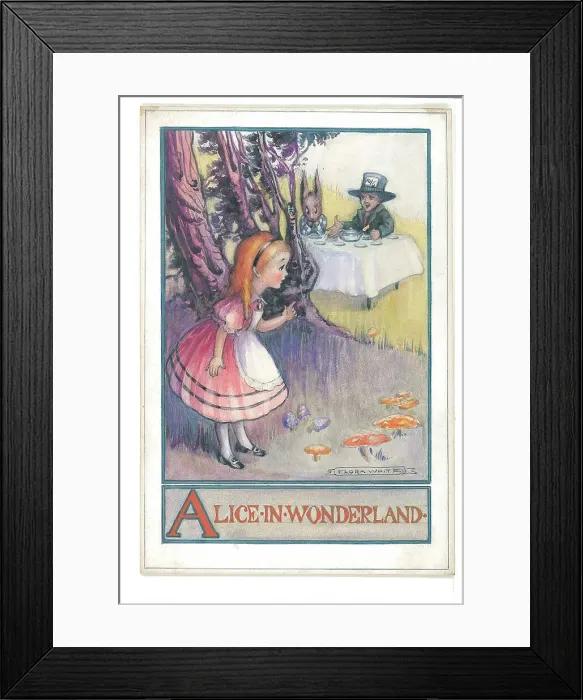 Framed Print : Children's design ( nursery rhymes, book characters) Framed Print : Children's design ( nursery rhymes, book characters)