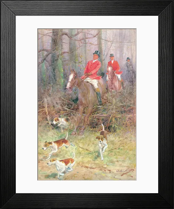 Framed Print : Hunting scene Framed Print : Hunting scene