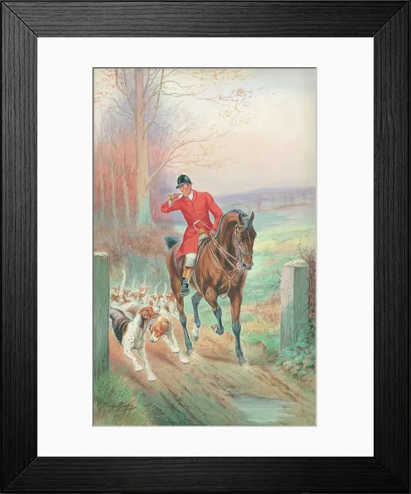 Framed Print : Hunting scene Framed Print : Hunting scene