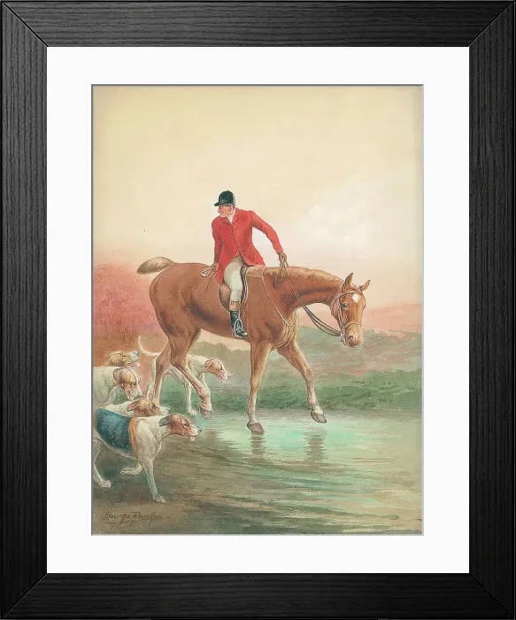 Framed Print : Hunting scene Framed Print : Hunting scene