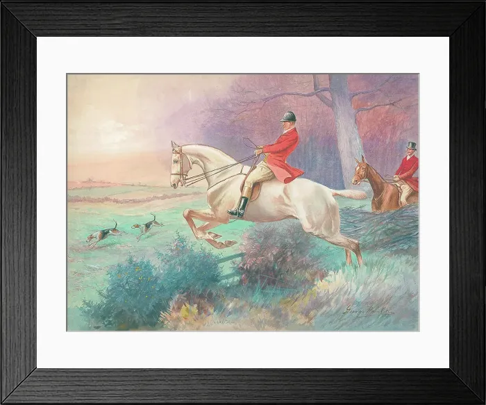 Framed Print : Hunting scene Framed Print : Hunting scene