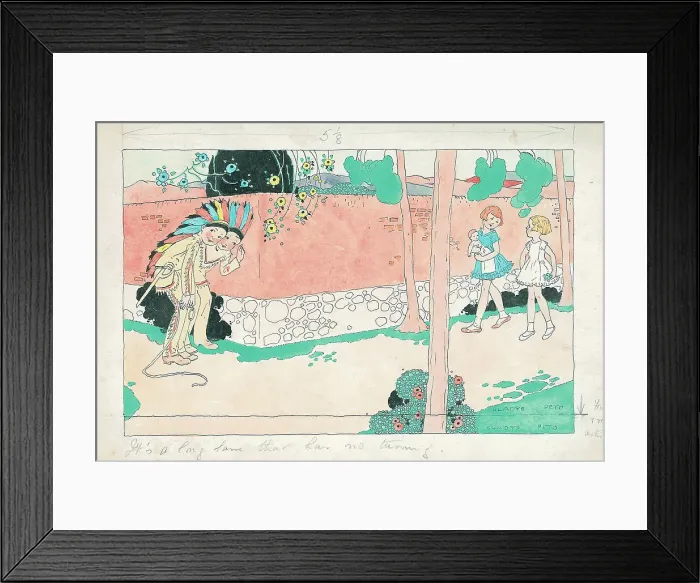 Framed Print : Palying Red Indians and Hide and Seek Framed Print : Palying Red Indians and Hide and Seek