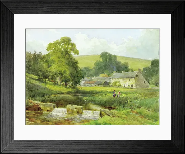Framed Print : Upper Slaughter, Gloucestershire Framed Print : Upper Slaughter, Gloucestershire