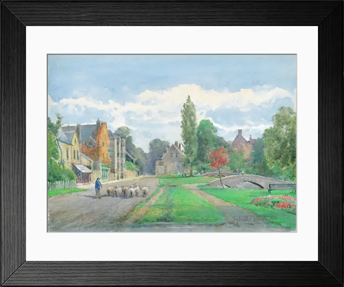 Framed Print : Bourton-on-the-Water, Gloucestershire Framed Print : Bourton-on-the-Water, Gloucestershire