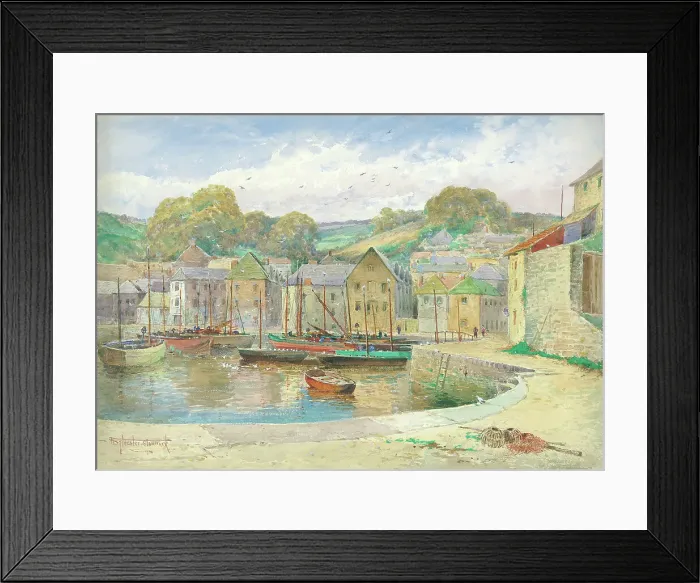Framed Print : The harbour, Mevagissey, Cornwall Framed Print : The harbour, Mevagissey, Cornwall