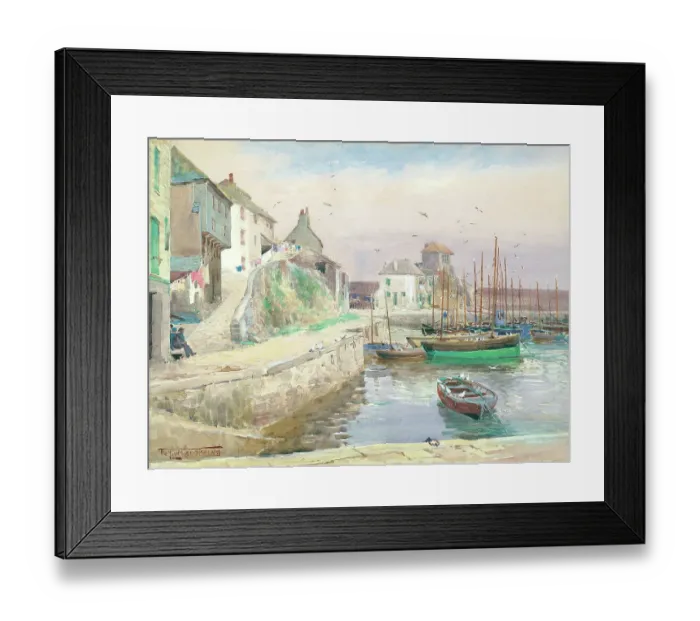 Framed Print : The harbour, Mevagissey, Cornwall Framed Print : The harbour, Mevagissey, Cornwall