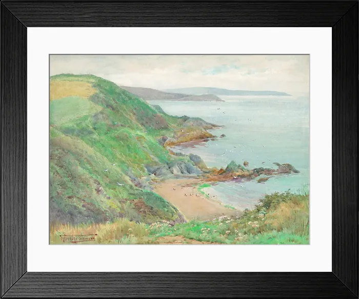 Framed Print : Penmare Rocks nr Mevagissey Cornwall Landscape Framed Print : Penmare Rocks nr Mevagissey Cornwall Landscape