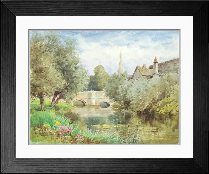 Framed Print : River Windrush, Burford, Oxfordshire Framed Print : River Windrush, Burford, Oxfordshire