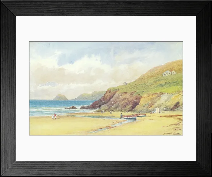 Framed Print : Ligger Point, Perranporth, Cornwall Framed Print : Ligger Point, Perranporth, Cornwall