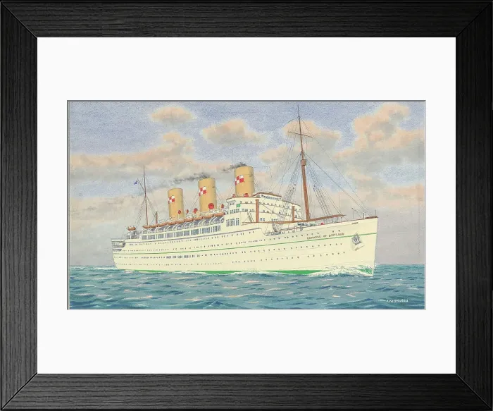 Framed Print : RMS Empress of Scotland Framed Print : RMS Empress of Scotland