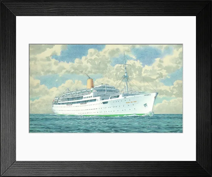 Framed Print : SS Reina Del Mar Framed Print : SS Reina Del Mar
