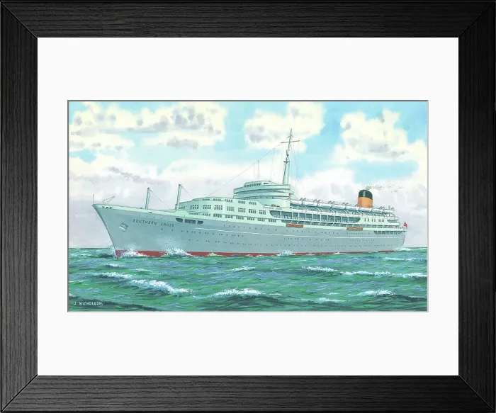 Framed Print : SS Southern Cross Framed Print : SS Southern Cross