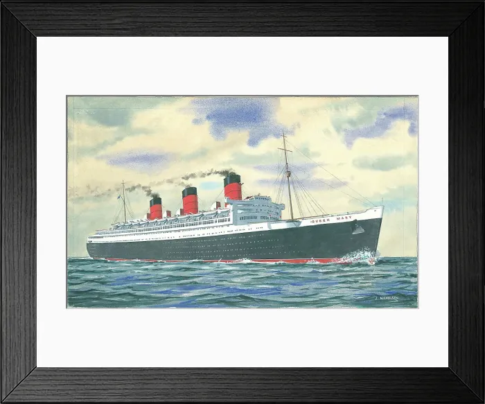 Framed Print : RMS Queen Mary Framed Print : RMS Queen Mary