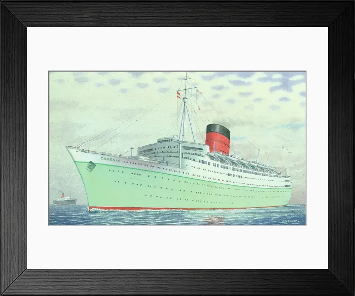 Framed Print : RMS Caronia Framed Print : RMS Caronia
