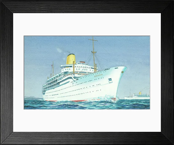 Framed Print : TSS Arcadia Framed Print : TSS Arcadia