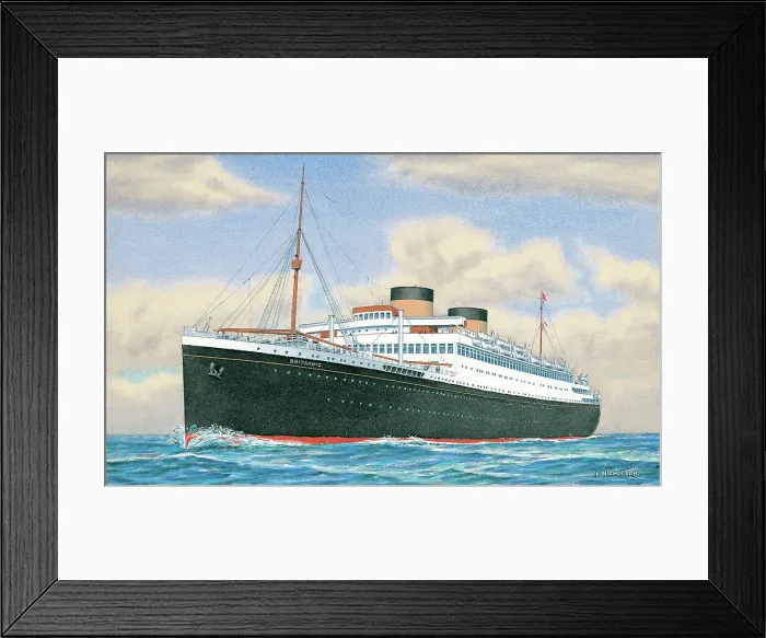 Framed Print : RMMV Britannic Framed Print : RMMV Britannic