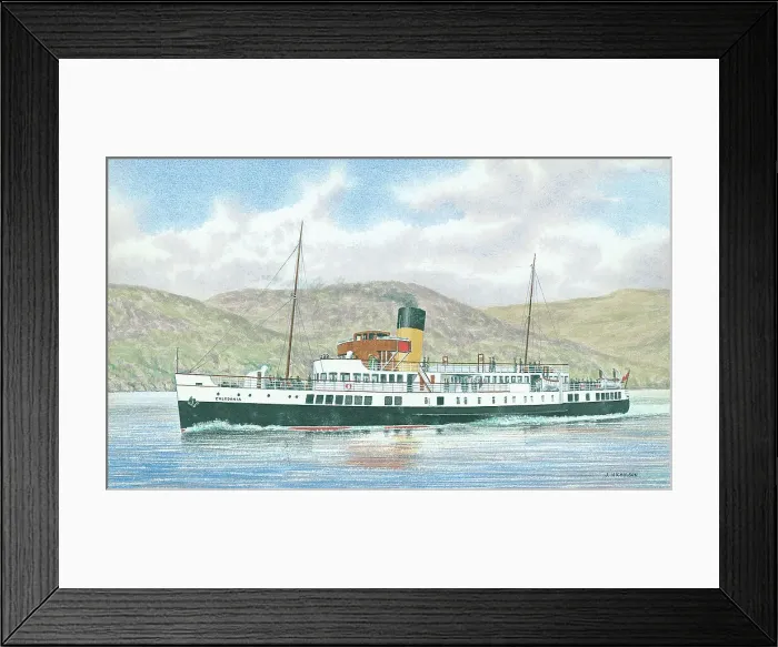 Framed Print : T. S. Caledonia, Caledonia Steam Packet Company Clyde Steamer Framed Print : T. S. Caledonia, Caledonia Steam Packet Company Clyde Steamer