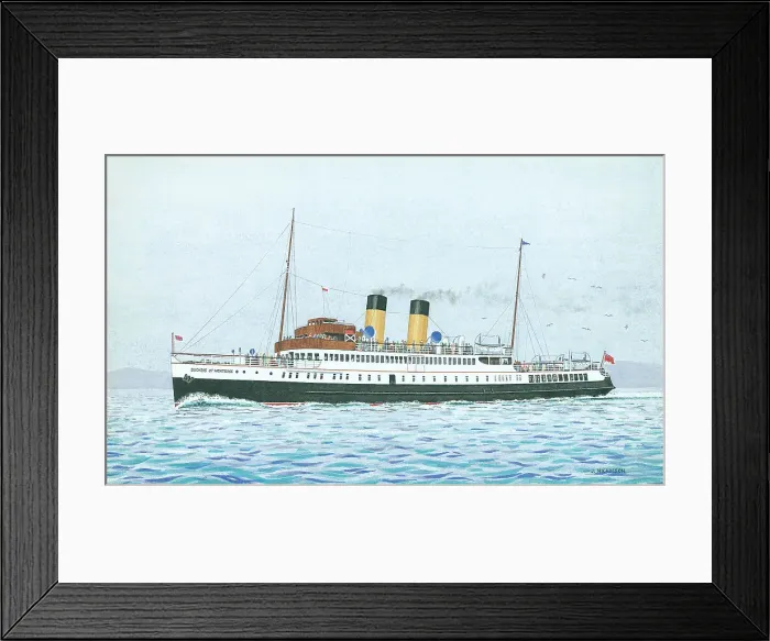 Framed Print : T. S. Duchess of Montrose, Caledonia Steam Packet Company Framed Print : T. S. Duchess of Montrose, Caledonia Steam Packet Company