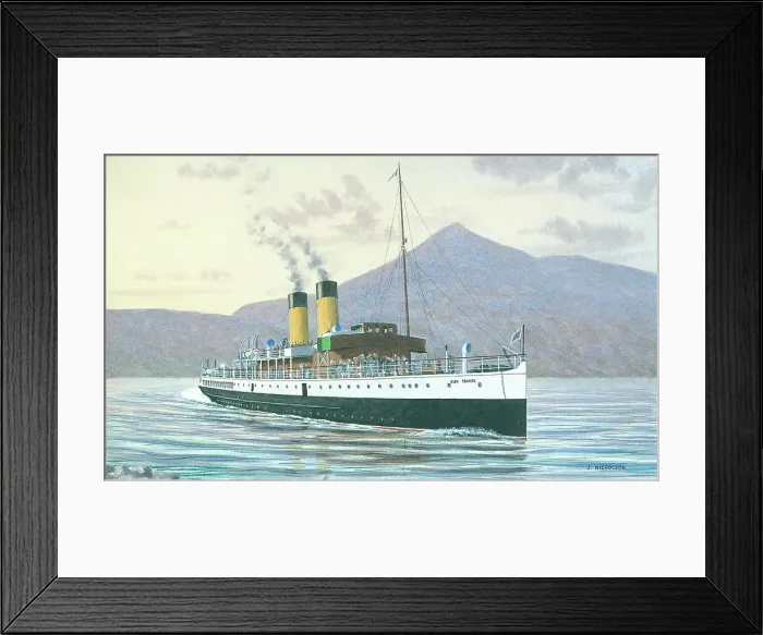 Framed Print : T. S. Glen Sannox, Caledonia Steam Packet Company Framed Print : T. S. Glen Sannox, Caledonia Steam Packet Company