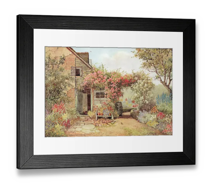 Framed Print : Icklesham Sussex Landscape scene England Watercolour Framed Print : Icklesham Sussex Landscape scene England Watercolour